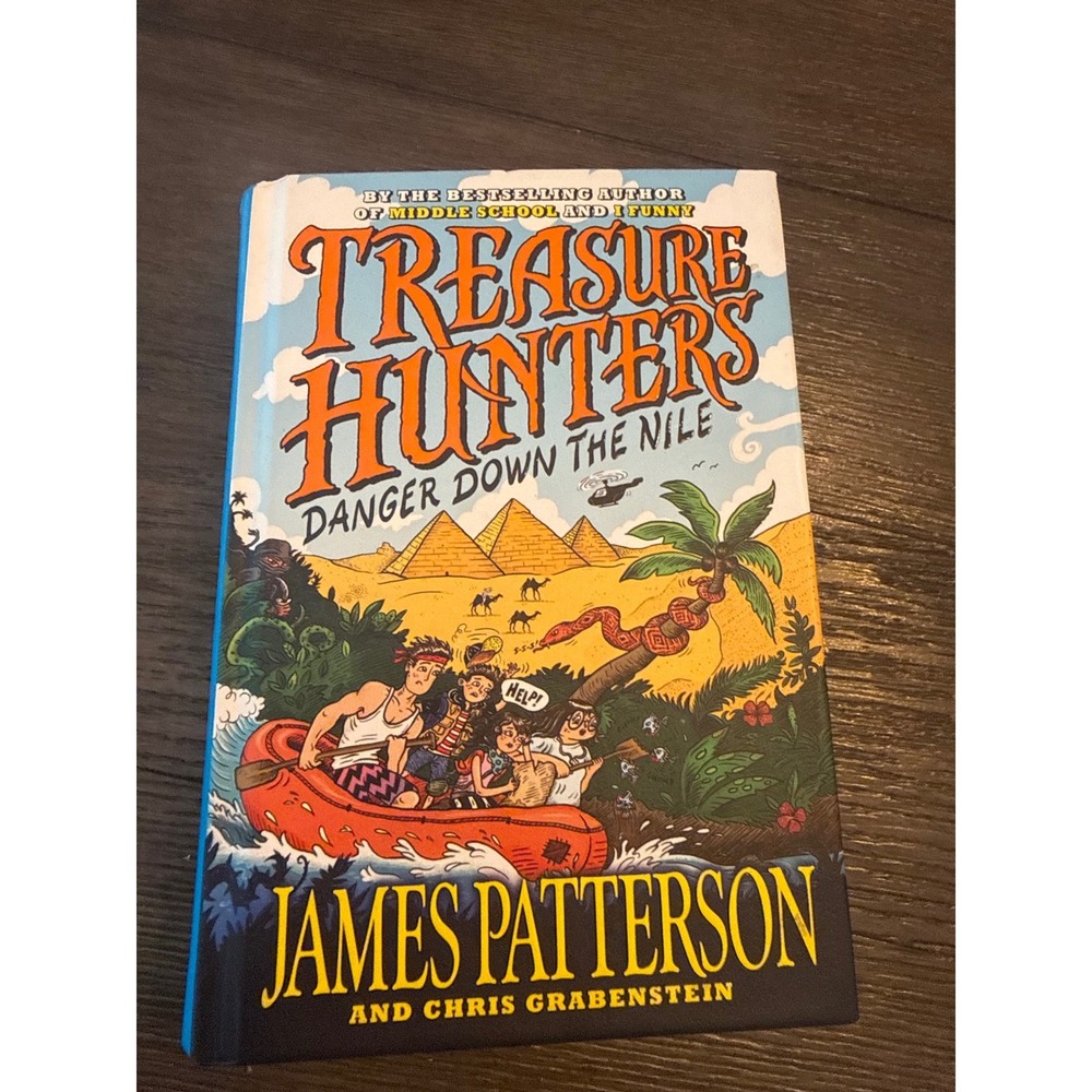 James Patterson Treasure Hunters Hardcover Kids Book Danger Down the Nile 2